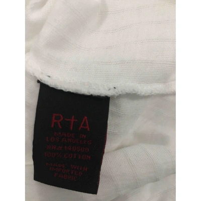 Pre-owned Rta White Cotton Top