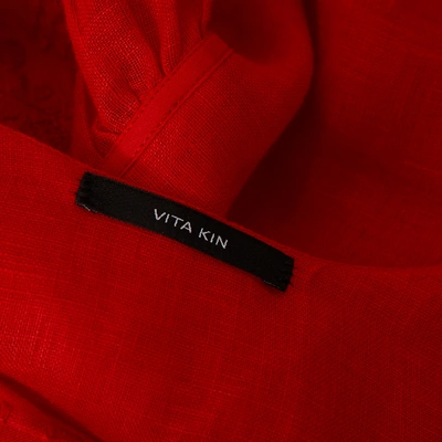 Pre-owned Vita Kin Red Linen Dress