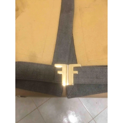 Pre-owned Fendi Wool Short Vest In Beige