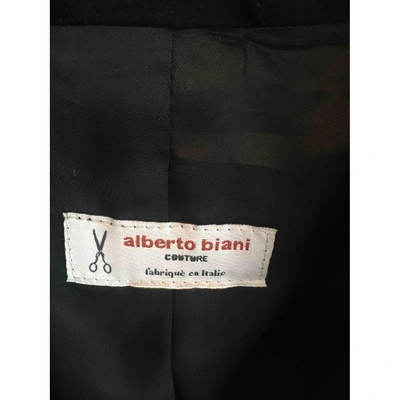ALBERTO BIANI Pre-owned Wool Coat In Black