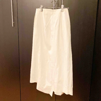 Pre-owned Rejina Pyo Mid-length Skirt In White