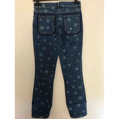 Pre-owned Valentino Straight Jeans In Blue