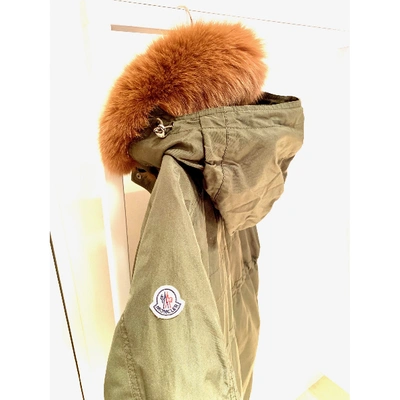 Pre-owned Moncler Long Green Coat