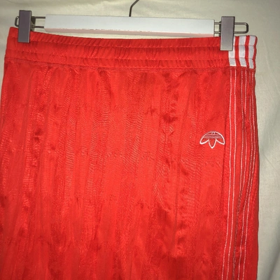 Pre-owned Adidas Originals By Alexander Wang Mid-length Skirt In Orange