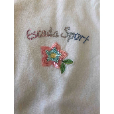 Pre-owned Escada White Cotton Top
