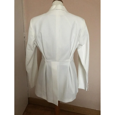 Pre-owned Brunello Cucinelli White Cotton Jacket