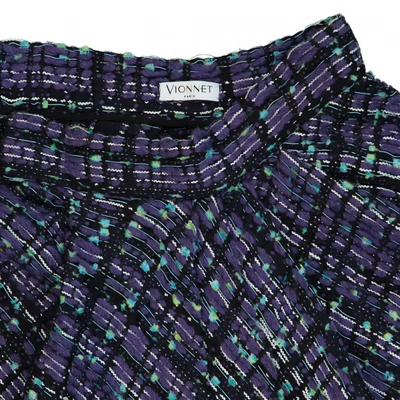 Pre-owned Vionnet Wool Mid-length Skirt In Purple