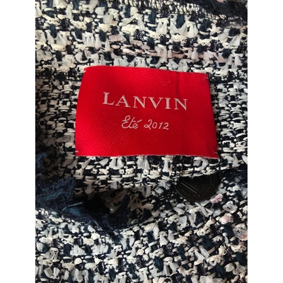 Pre-owned Lanvin Coat In Navy