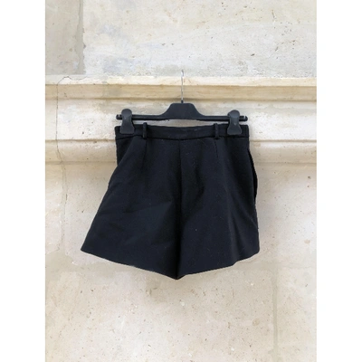 Pre-owned Balenciaga Black Wool Shorts