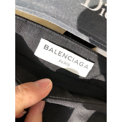 Pre-owned Balenciaga Black Wool Shorts