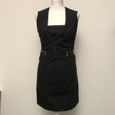 Pre-owned Pierre Balmain Mini Dress In Black