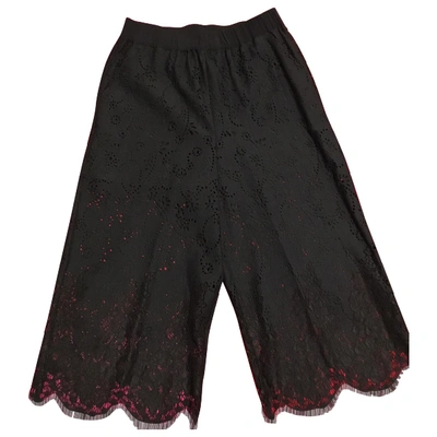 Pre-owned Pinko Large Pants In Black