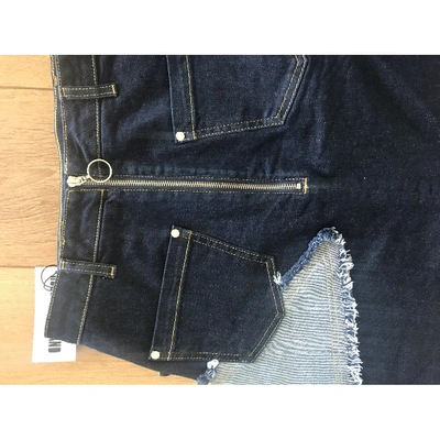 Pre-owned House Of Holland Blue Denim - Jeans Skirt