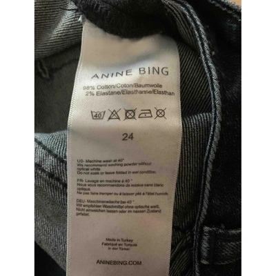 Pre-owned Anine Bing Spring Summer 2020 Blue Cotton - Elasthane Jeans
