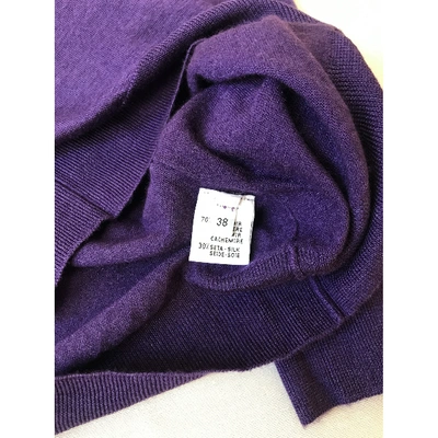 Pre-owned Cruciani Cashmere Jumper In Purple