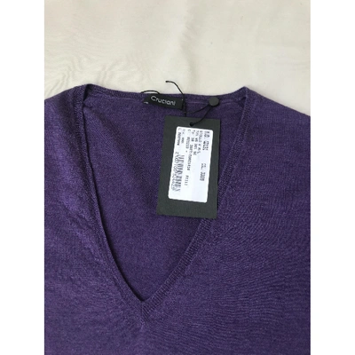 Pre-owned Cruciani Cashmere Jumper In Purple