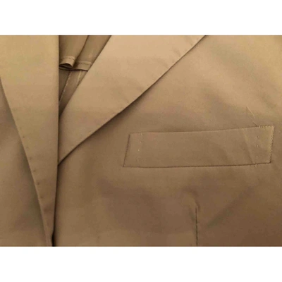 Pre-owned Tagliatore Beige Cotton Jacket