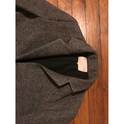 Pre-owned Iro Wool Peacoat In Grey