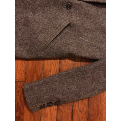 Pre-owned Iro Wool Peacoat In Grey