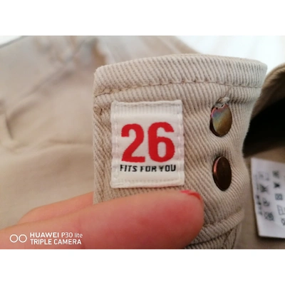 Pre-owned Cycle Trousers In Beige