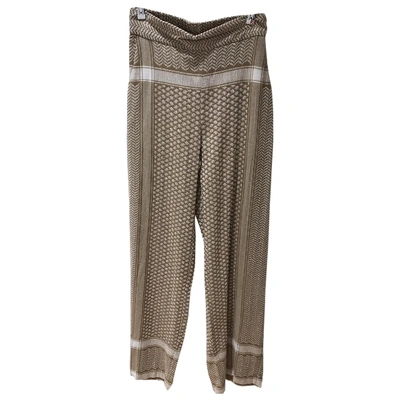 Pre-owned Rough Studios Beige Cotton Trousers