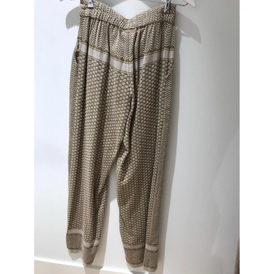 Pre-owned Rough Studios Beige Cotton Trousers