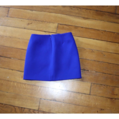 Pre-owned Maje Blue Wool Skirt