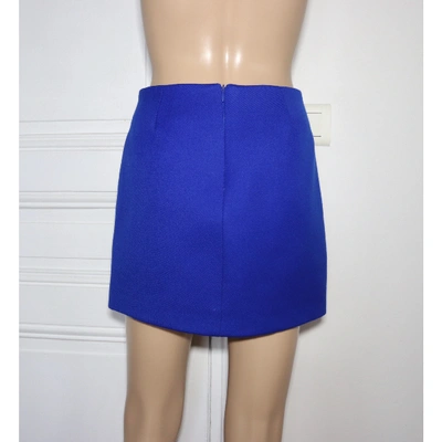 Pre-owned Maje Blue Wool Skirt