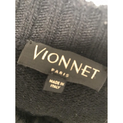 Pre-owned Vionnet Wool Cardigan In Black