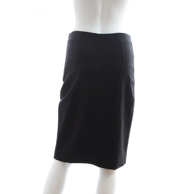 Pre-owned Prabal Gurung Wool Mid-length Skirt In Black