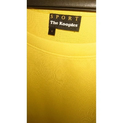Pre-owned The Kooples Yellow Polyester Knitwear