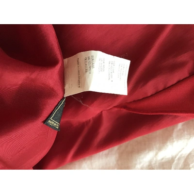 Pre-owned Versace Wool Skirt In Red