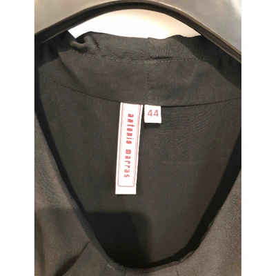 Pre-owned Antonio Marras Silk Mid-length Dress In Black