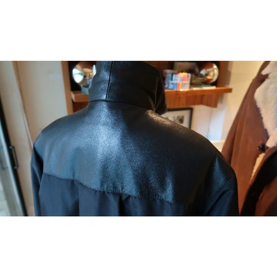 Pre-owned Ferragamo Coat In Black