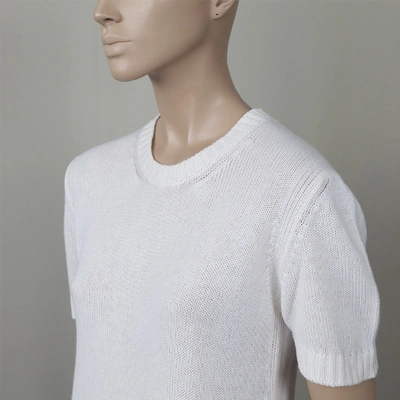 Pre-owned Prada Cashmere T-shirt In White