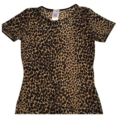 Pre-owned Dolce & Gabbana Camel  Top