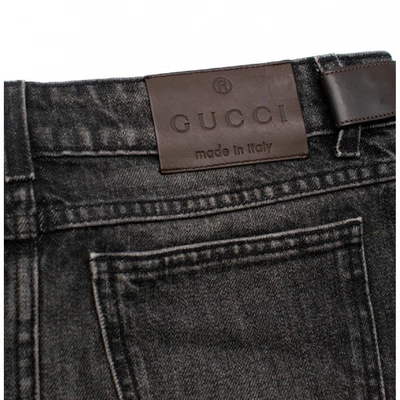 Pre-owned Gucci Grey Denim - Jeans Skirt