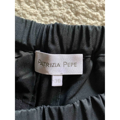 Pre-owned Patrizia Pepe Linen Straight Pants In Grey