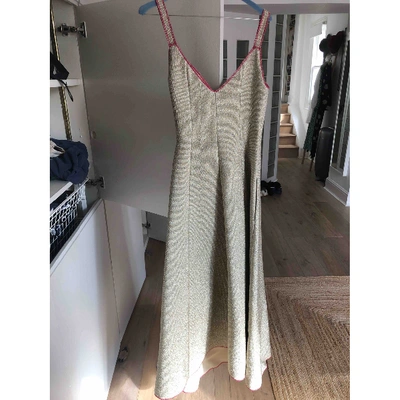 Pre-owned Rosie Assoulin Glitter Mid-length Dress In Metallic