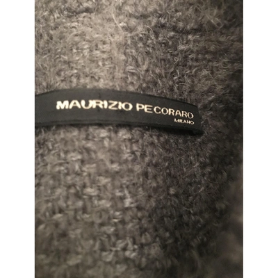 Pre-owned Maurizio Pecoraro Wool Coat In Grey
