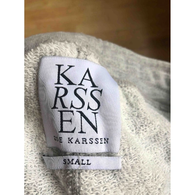 Pre-owned Zoe Karssen Trousers In Grey