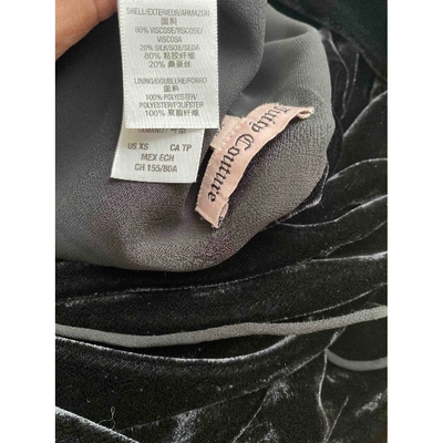 Pre-owned Juicy Couture Velvet Mini Dress In Black