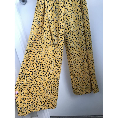 Pre-owned Michael Kors Yellow Cotton Jumpsuit