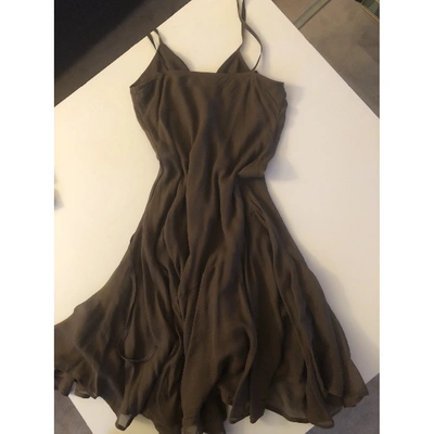Pre-owned Polo Ralph Lauren Dress In Brown