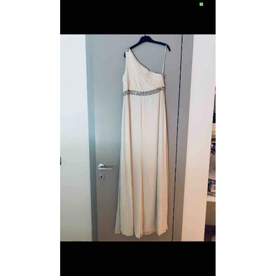 Pre-owned Marchesa Notte Maxi Dress In White