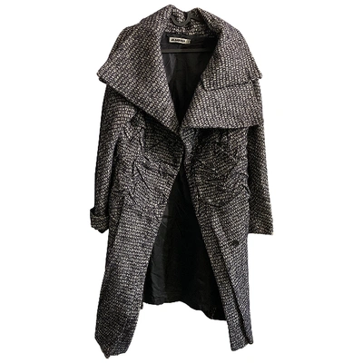 Pre-owned Jil Sander Black Wool Coat