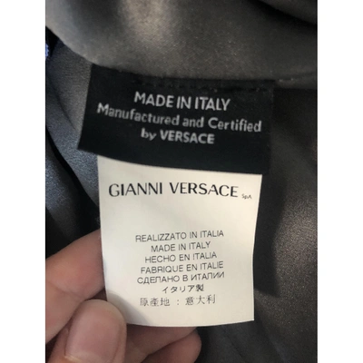 Pre-owned Versace Grey Mink Coat