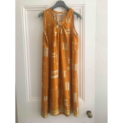 Pre-owned Dries Van Noten Mid-length Dress In Orange
