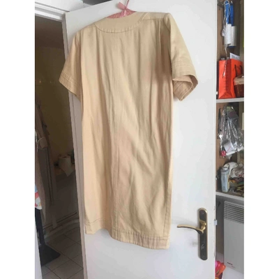 Pre-owned Saint Laurent Mid-length Dress In Beige