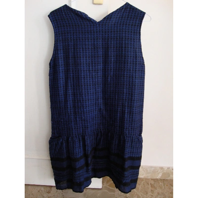 Pre-owned Iro Wool Mini Dress In Blue